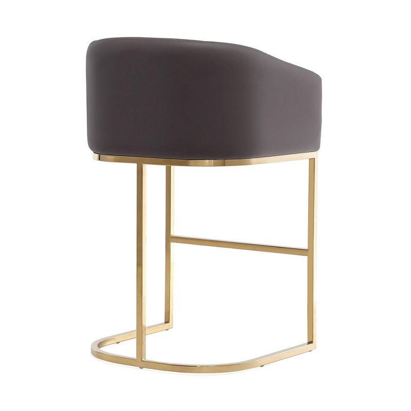 Lioba Upholstered Counter Stool with Metal Frame
