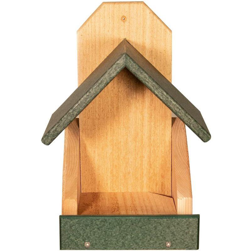 JCS Wildlife Cedar Robin Roost Birdhouse with Recycled Poly Lumber Roof