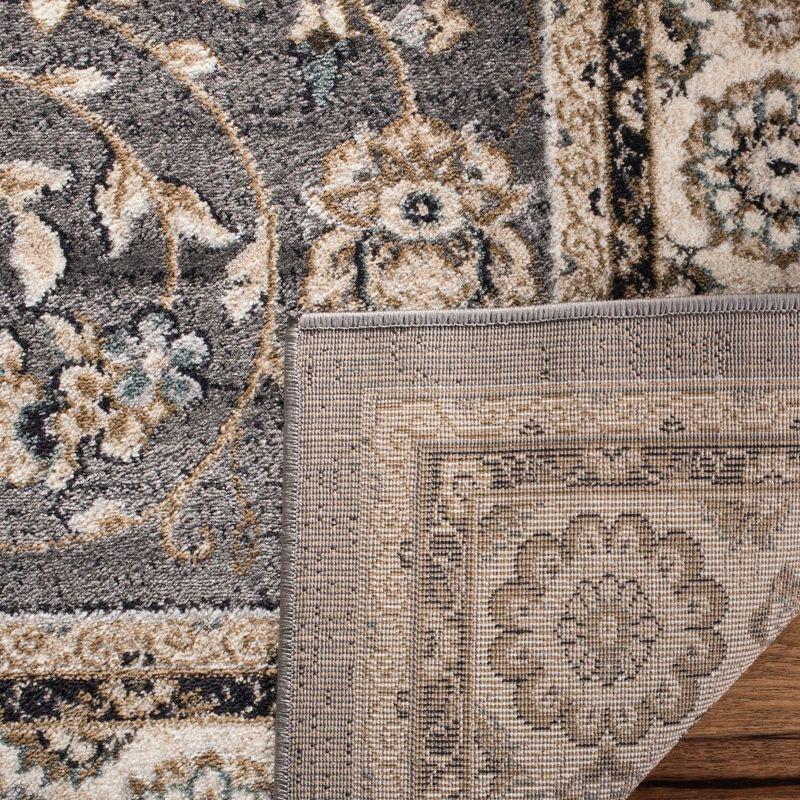 Lyndhurst LNH340 Power Loomed Area Rug - Grey/Cream - 5'3"x7'6" - Safavieh