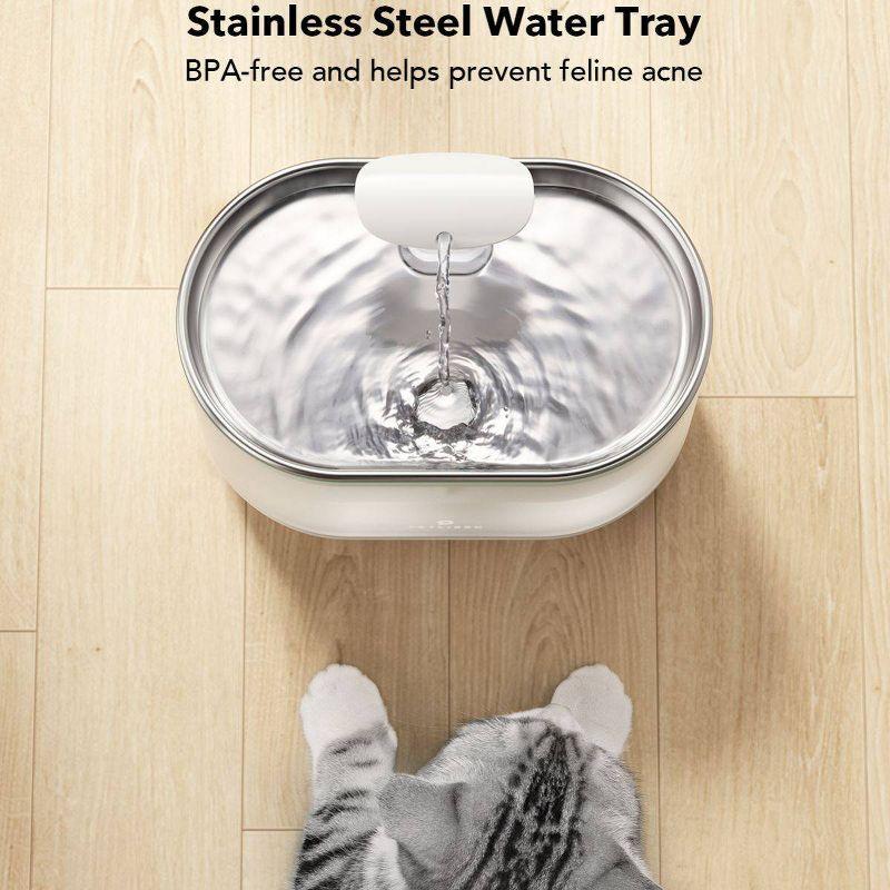 Petlibro 2.1L Capsule Stainless Water Cat Automated Fountain