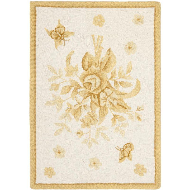 Chelsea HK250 Handmade Accent Rug - 2'6"x4' - Ivory/Gold - Safavieh
