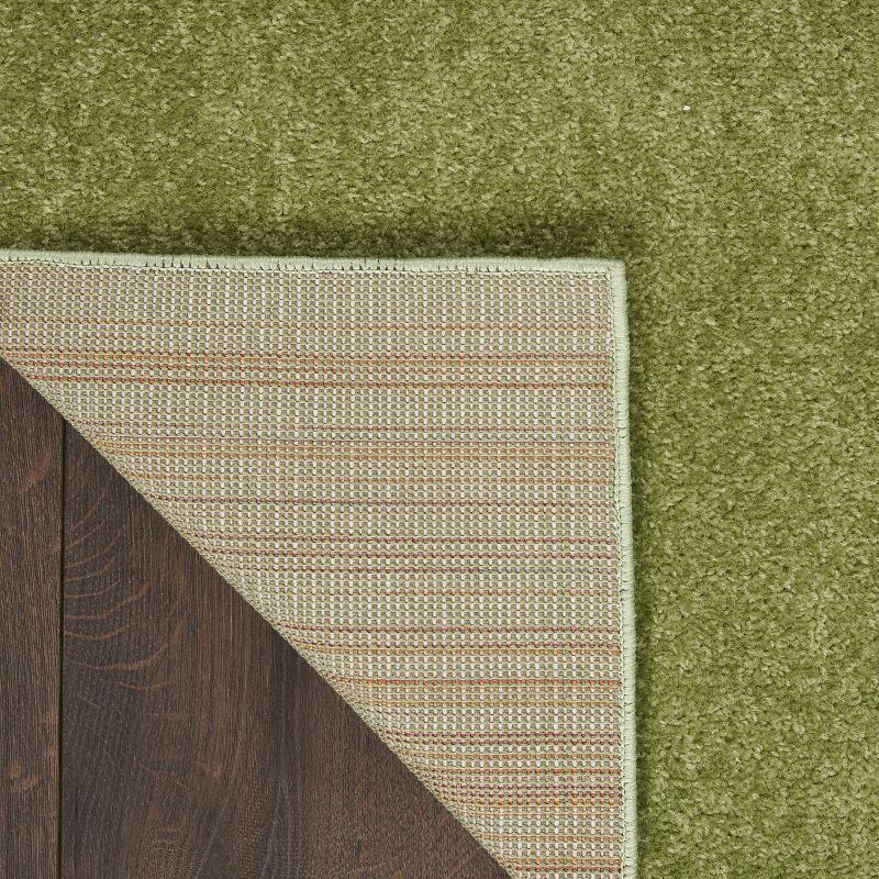 Moss Green Low Pile Indoor/Outdoor Runner Rug 2'2" x 7'6"