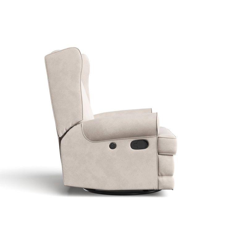 Serenity Swivel Reclining Glider Rocking Chair with USB