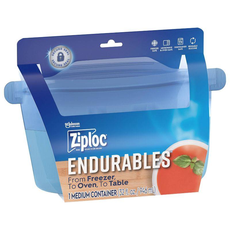 Ziploc Endurables Reusable Silicone Food Storage Container - Medium - 32 fl oz