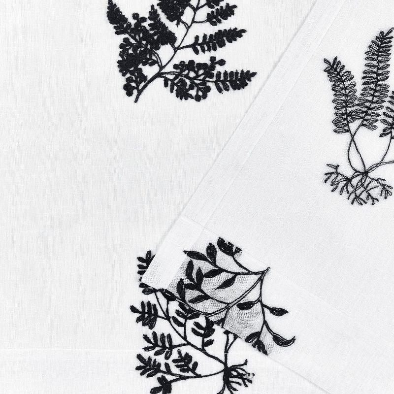Nicole Miller Nicole Miller New York Mabel Sheer Rod Pocket Curtain Panels Pair (Set of 2)