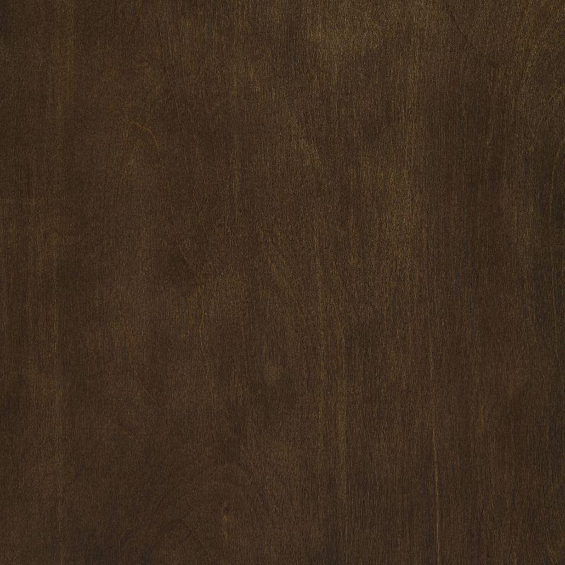 Byron Media Console Dark Brown/Gold - Crosley: Vinyl Storage Cabinet, Adjustable Shelves, Cable Management