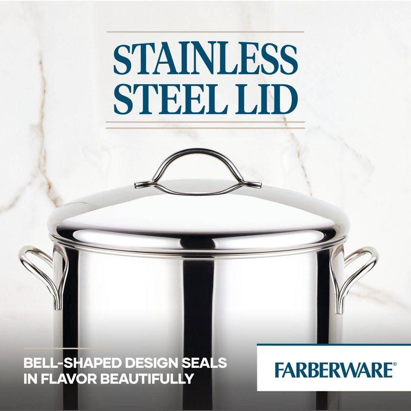 Farberware Classic 16-Quart Stainless Steel Induction Stockpot with Lid