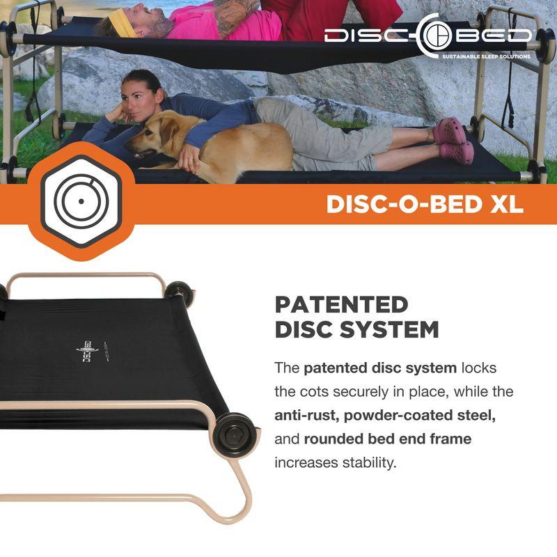 Disc-O-Bed Portable, Bunkable Cot System