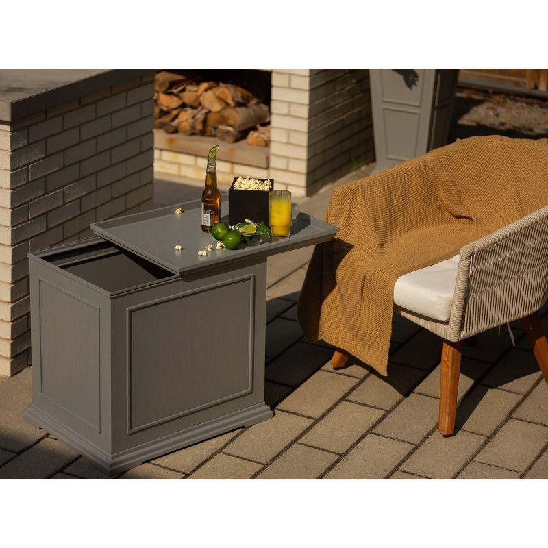 Brixton Series Rectangular Plastic Outdoor Side Table