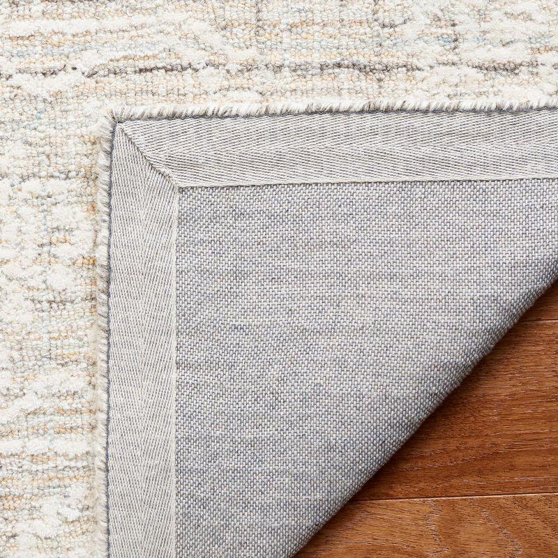 Ebony EBN111 Hand Tufted Area Rug - Grey/Ivory - 6'x6' - Safavieh.