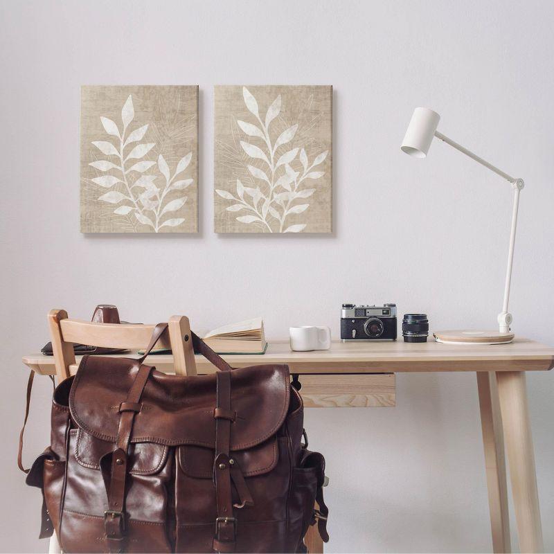 Stupell Industries " Boho Botanical Leaf Silhouette " by Natalie Carpentieri 2 - Pieces