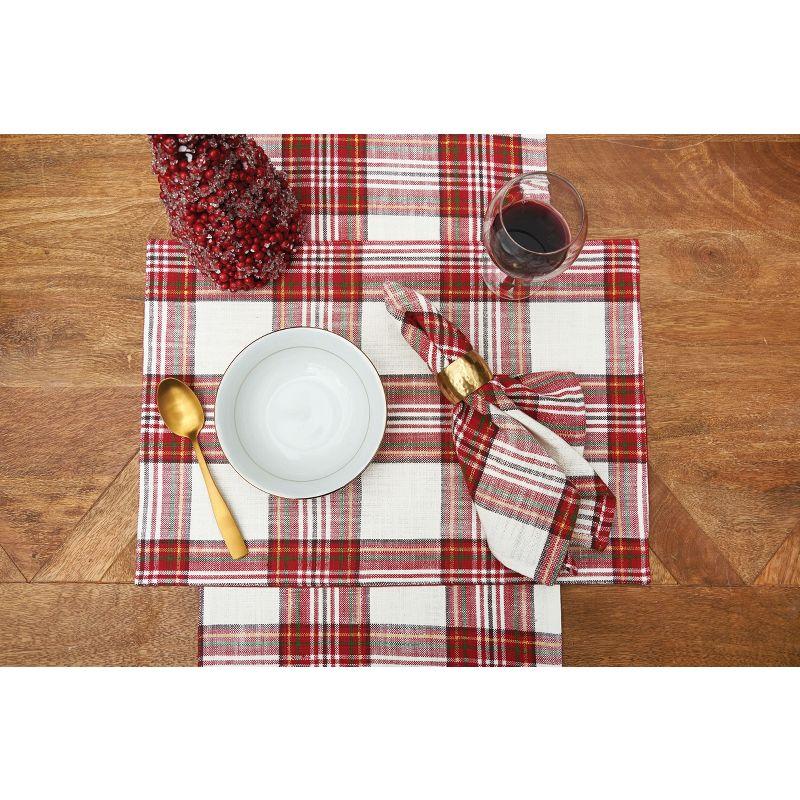 C&F Home Gracelyn Plaid Placemat S/6