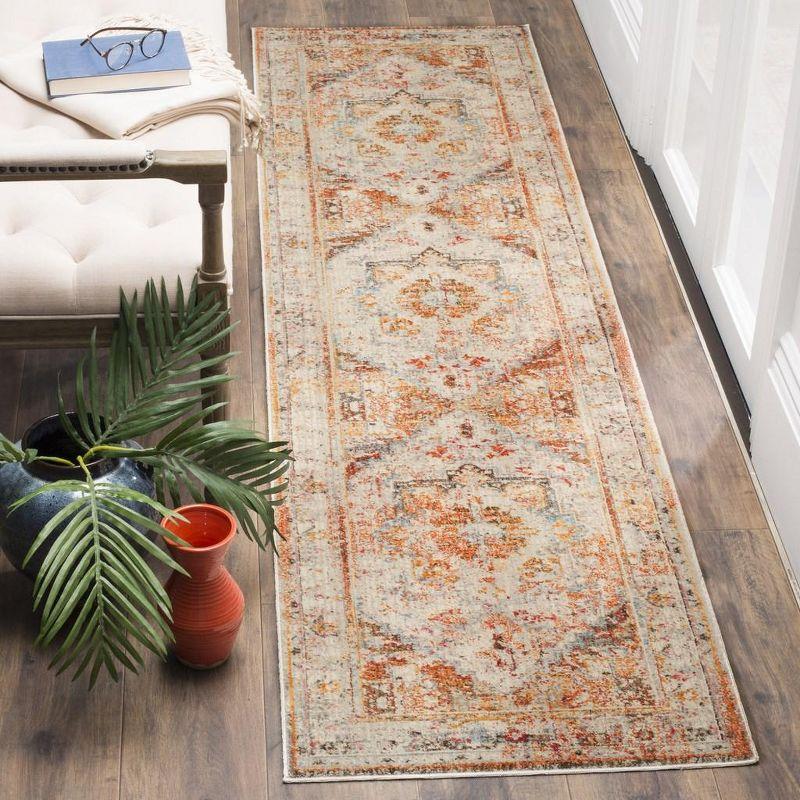 Vintage Persian VTP438 Power Loomed Indoor Runner Rug - Cream/Multi - 2'2"x10' - Safavieh