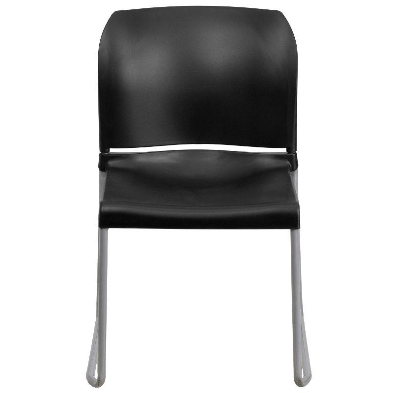 Flash Furniture HERCULES Series 880 lb. Capacity Full Back Contoured Stack Chair with Powder Coated Sled Base