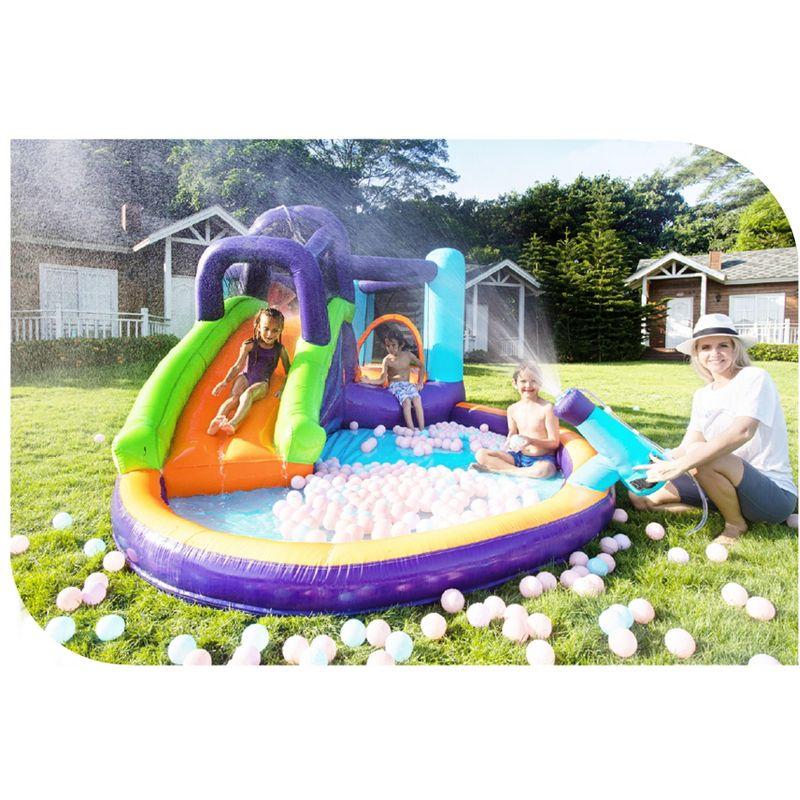 CocoNut Castles Bouncy Slide Water Park with Water Cannon