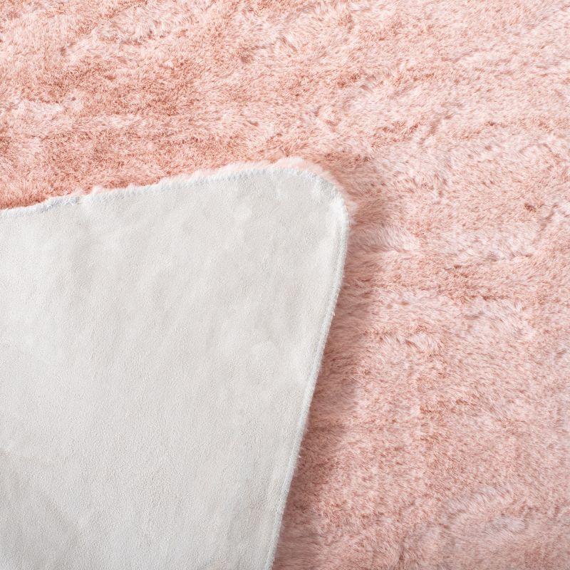 Faux Sheep Skin FSS515 Power Loomed Area Rug - Light Pink - 3'x5' - Safavieh.
