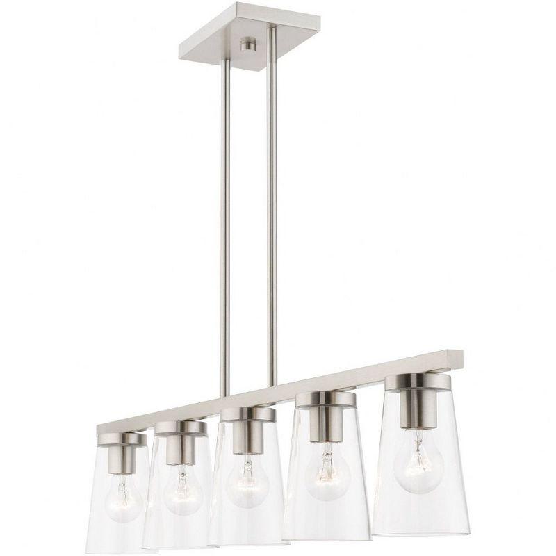 Livex Lighting Cityview 5 - Light Chandelier in  Brushed Nickel