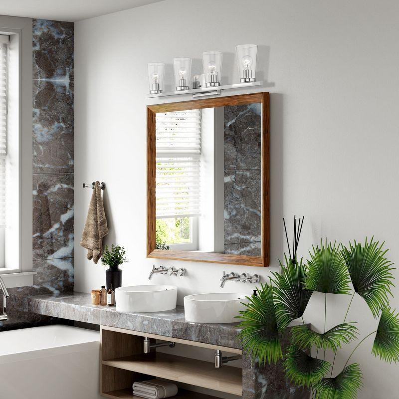 Livex Lighting Cityview 4 - Light Vanity in  Polished Chrome