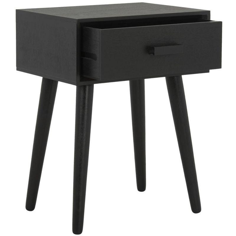 Lyle 1 Drawer Side Table - Black - Safavieh.