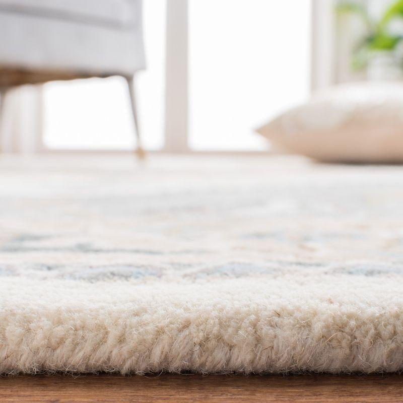 Heritage HG625 Handmade Runner Rug - 2'3"x12' - Ivory/Light Blue - Safavieh