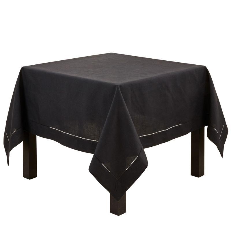 Saro Lifestyle Classic Hemstitch Border Tablecloth