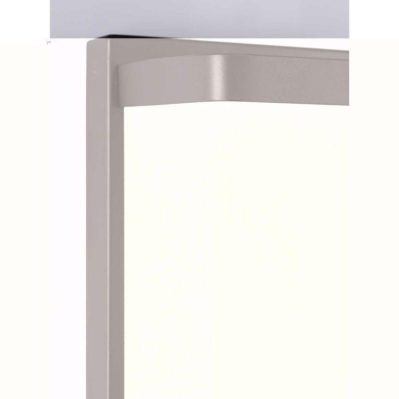 Progress Lighting Linen Glass Sconce, 1-Light Wall Light, Brushed Nickel, Etched Glass Shade