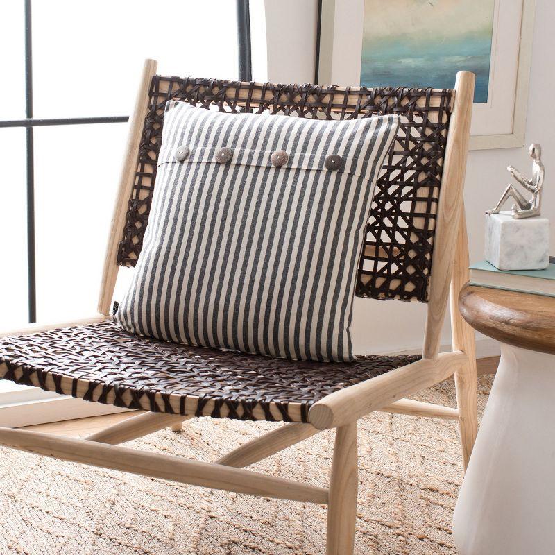 Kensing Buttons Cotton Throw Pillow
