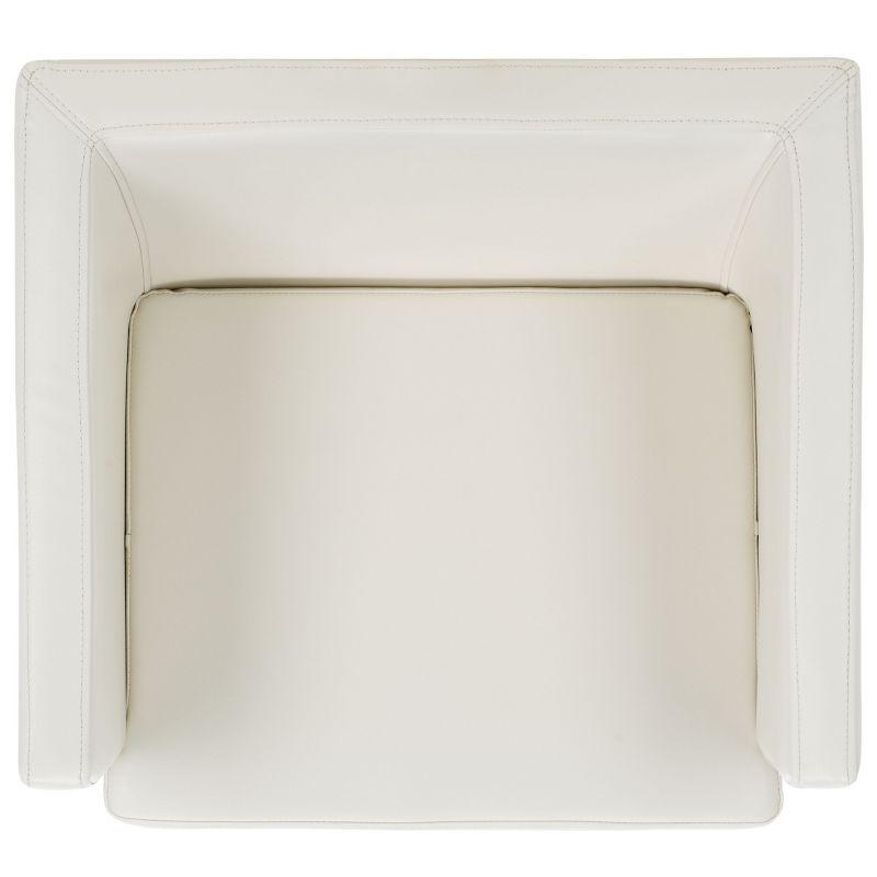 Celine Chair - FOX2033 - White/Chrome - Safavieh