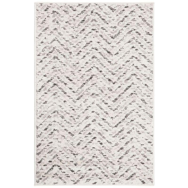 Adirondack ADR104 Power Loomed Accent Rug - Ivory/Charcoal - 2'6"x4' - Safavieh.