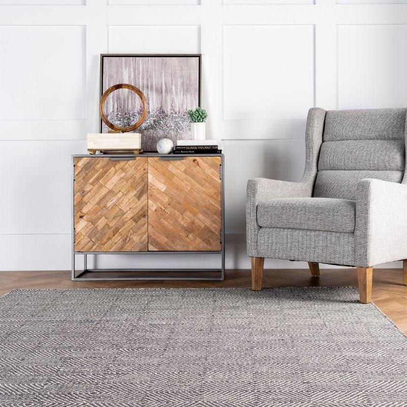 Nuloom Ago Geometric Wool Indoor Area Rug