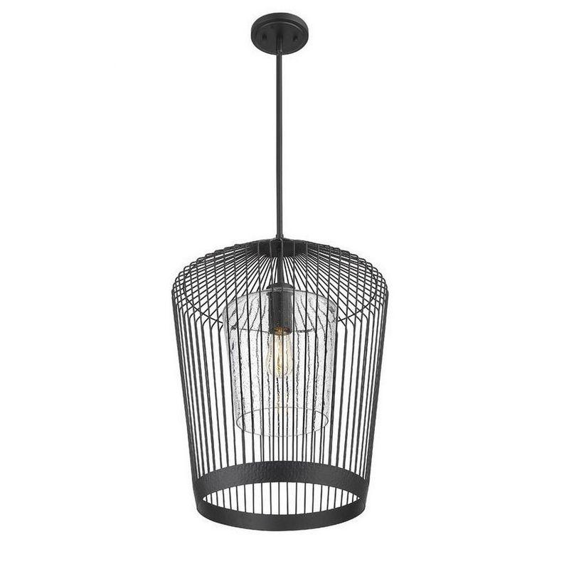 Z-Lite Lido 1 - Light Pendant in  Matte Black