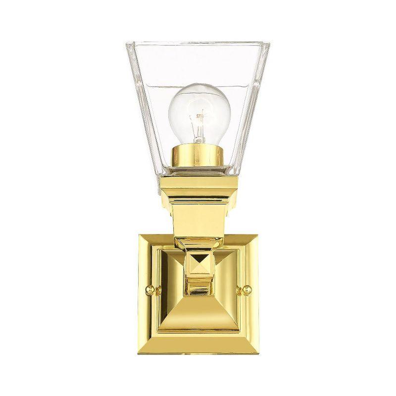 Livex Lighting Mission 1 - Light Sconce in  Polished Brass