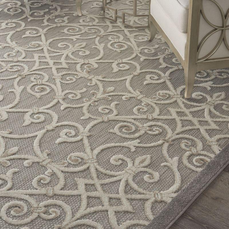 Nourison Aloha Contemporary Scroll Outdoor Rug