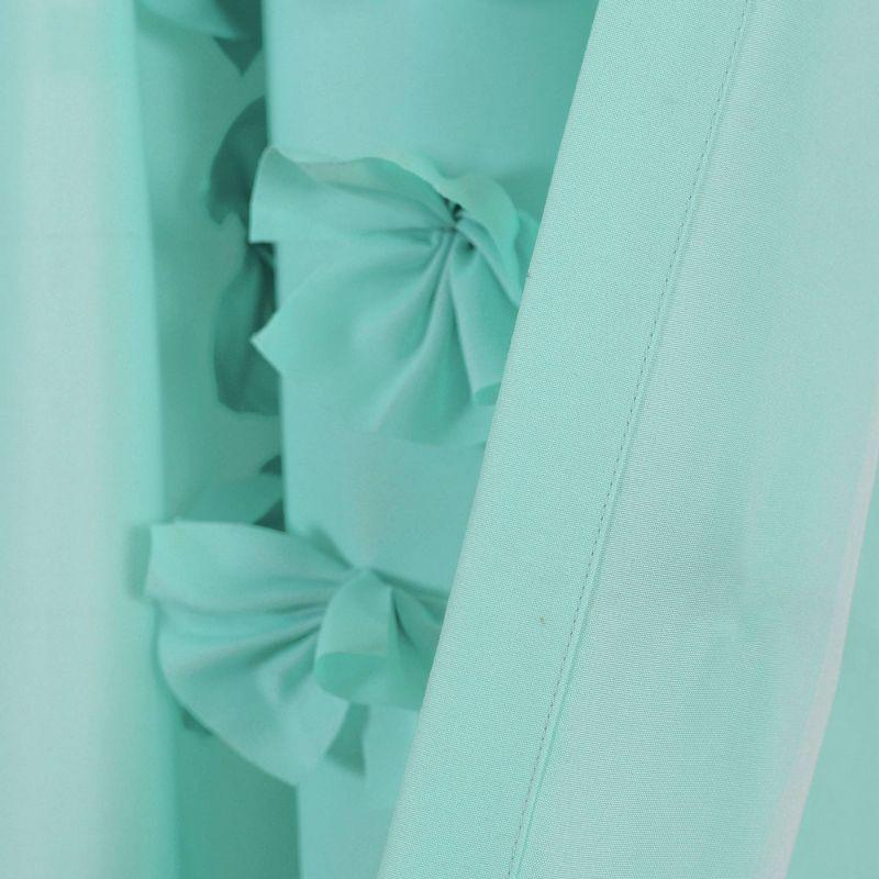 Lush Decor Riley Polyester Semi Sheer Curtain Single Panel