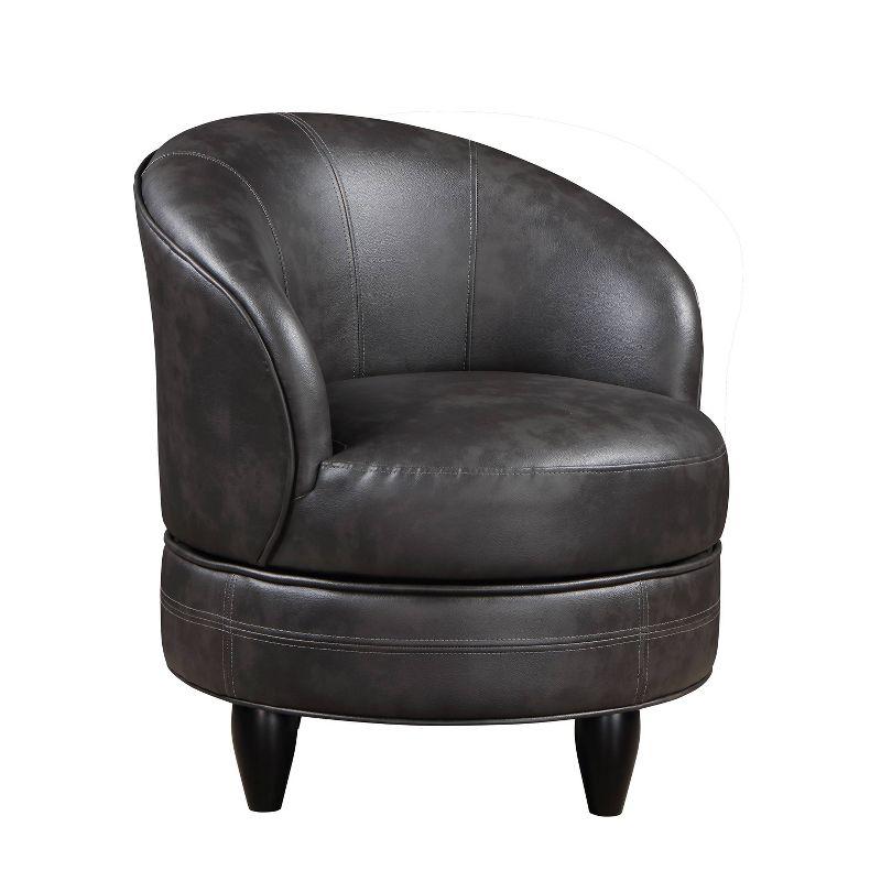 Sophia Faux Leather Accent Chair Gray - Steve Silver Co.