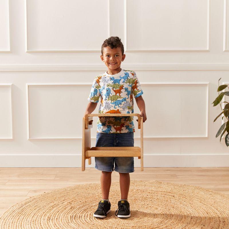 ECR4Kids Sit or Step Stool, Natural