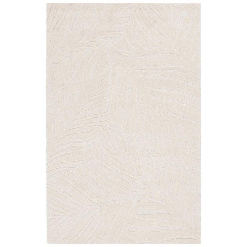 Ivory Hand-Tufted Wool 4' x 6' Area Rug