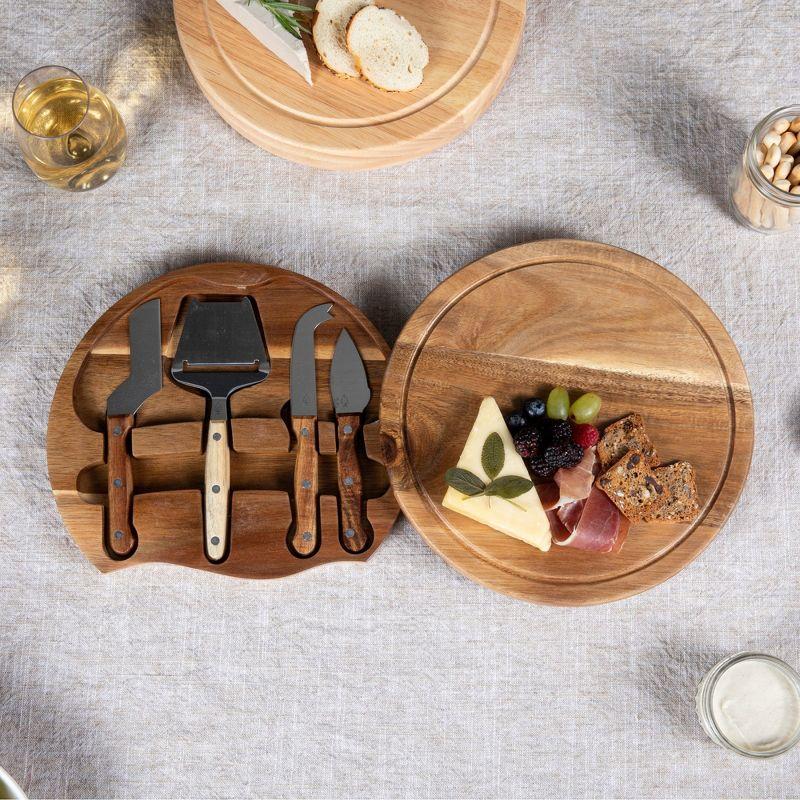 Toscana Acacia Circo Cheese Charcuterie Board and Tools Set