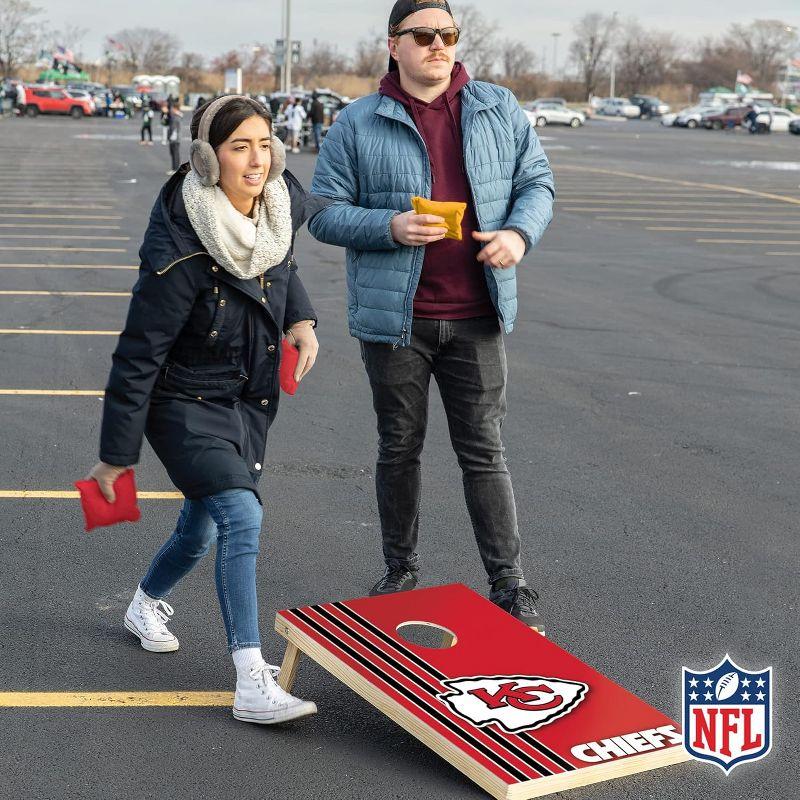 NFL Kansas City Chiefs 2'x3' Wood Cornhole Set