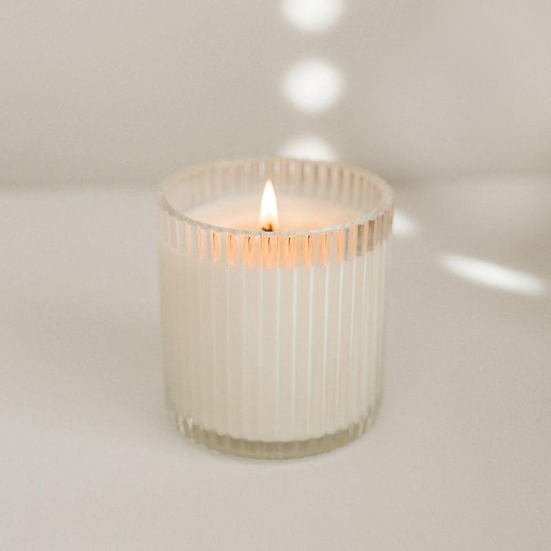 Cozy Season 11oz Ribbed Glass Jar Soy Candle