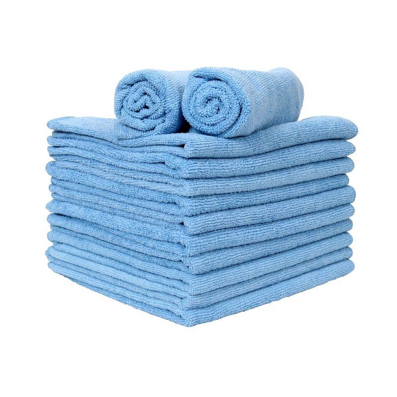 Arkwright Blue Microfiber Hand Towels 12 Pack