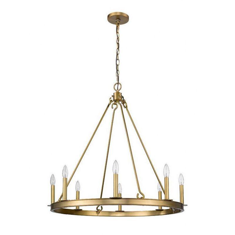 Z-Lite Barclay 8 - Light Chandelier in  Olde Brass