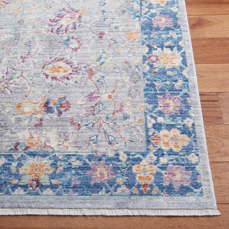 Illusion ILL703 Power Loomed Accent Rug - Light Grey/Purple - 3'x5' - Safavieh.