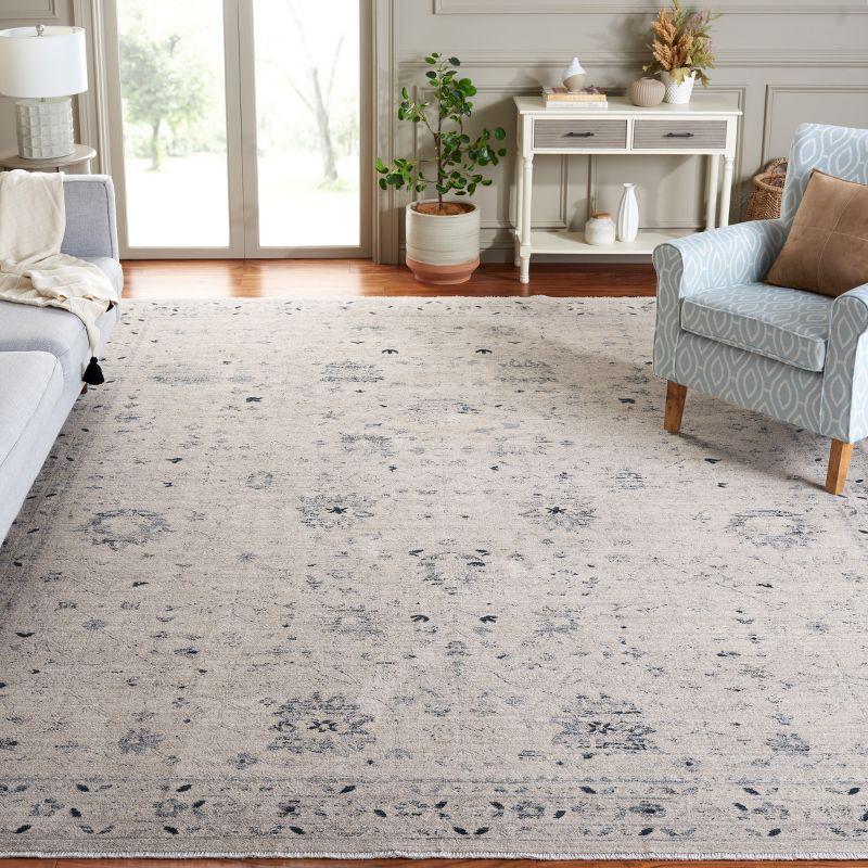 Antique Patina ANP656 Machine Made Loomed Area Rug - Ivory/Blue - 9'-0" x 11'-6" - Safavieh