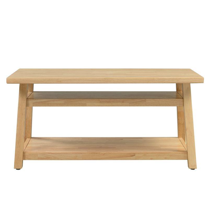 ECR4Kids ECR4Kids Sit n' Stash Rectangular Table, Classroom Storage, Natural