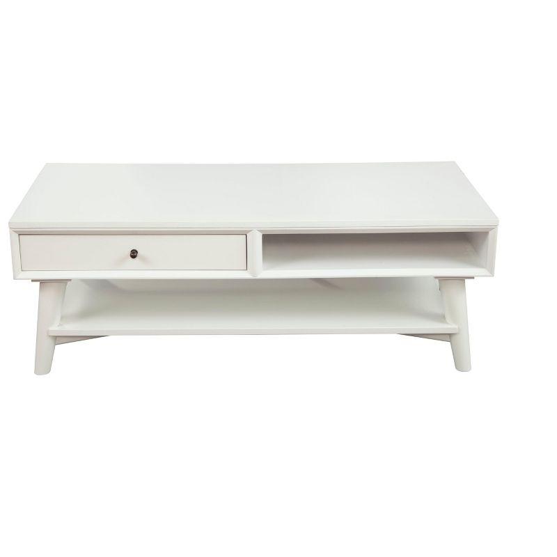 Alpine Furniture Flynn Coffee Table, White