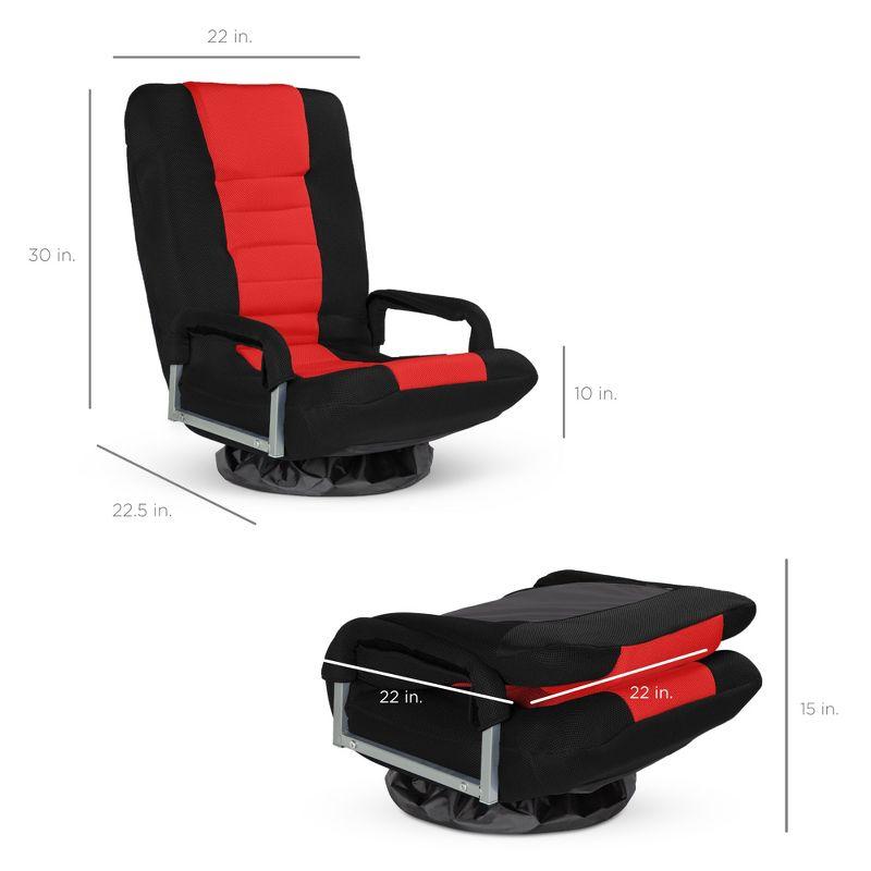 Trule Trule Reclining Swiveling Rocker Game Chair with Footrest