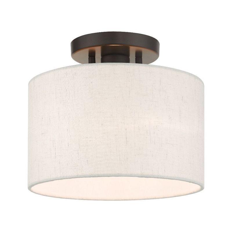 Darian Fabric Semi Flush Mount