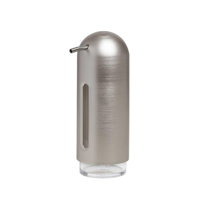 Nickel Gray Contemporary Penguin Soap Dispenser