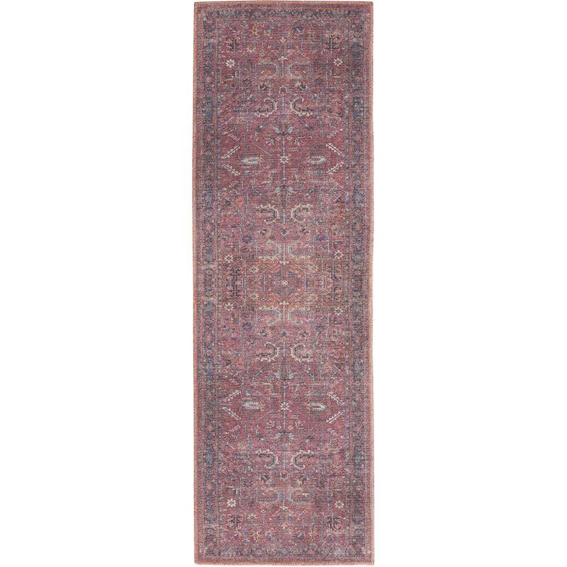 Machine Washable Oriental Red Area Rug